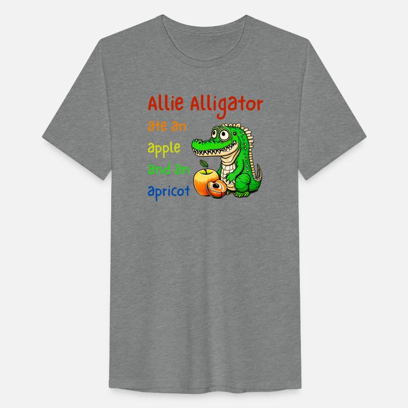 Allie Alligator ate an apple and an apricot.