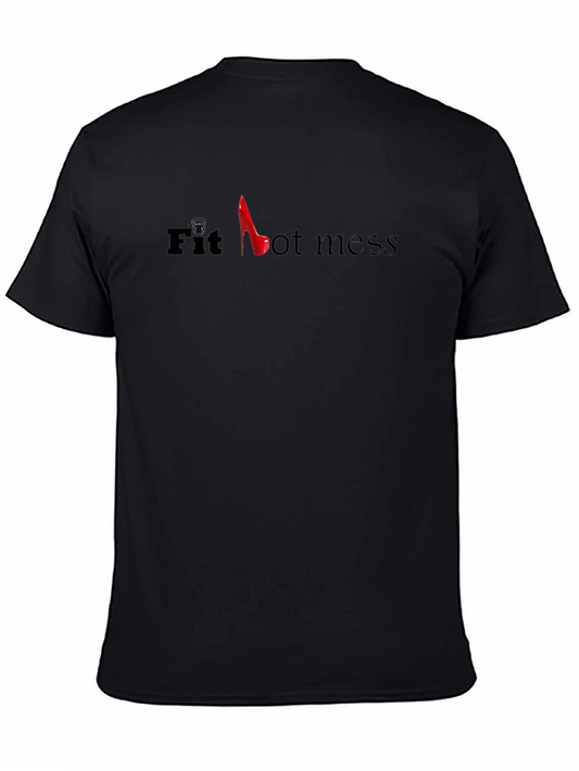 Fit Hot Mess Graphic T-Shirt - Comfortable Cotton Blend Tee