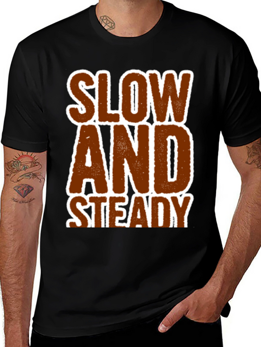 Slow and Steady Graphic Tee - Black
