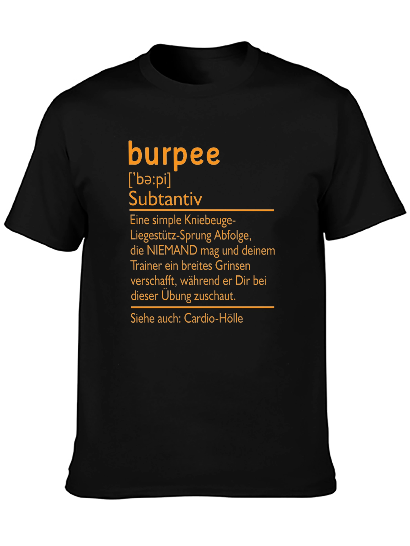 Burpee Definition T-Shirt - Workout Humor