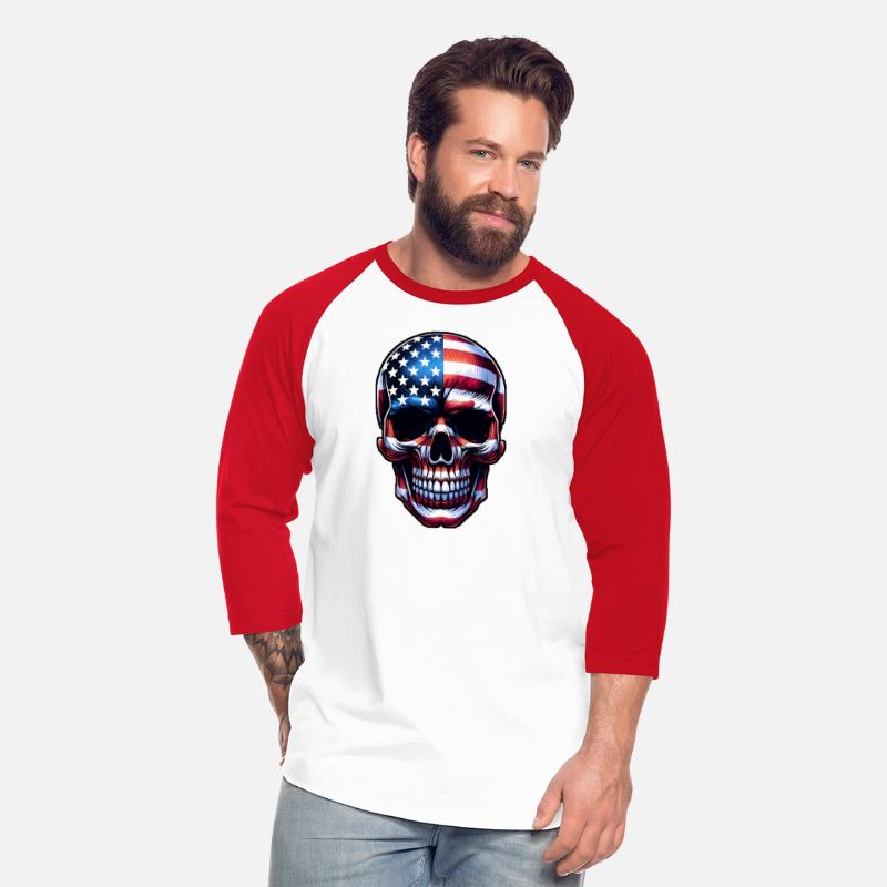 American Flag Skull
