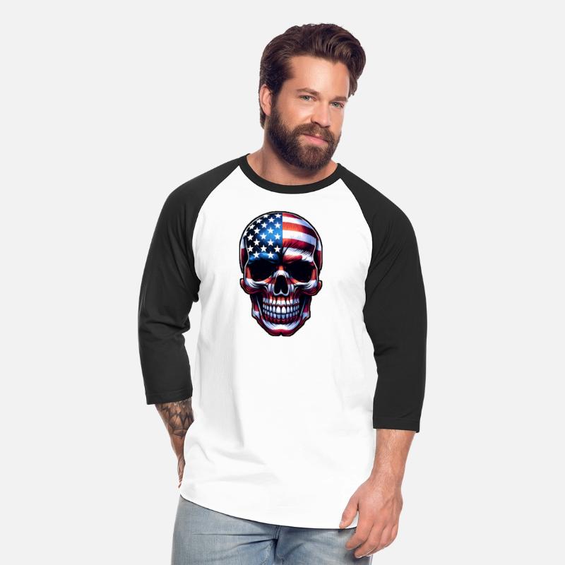 American Flag Skull