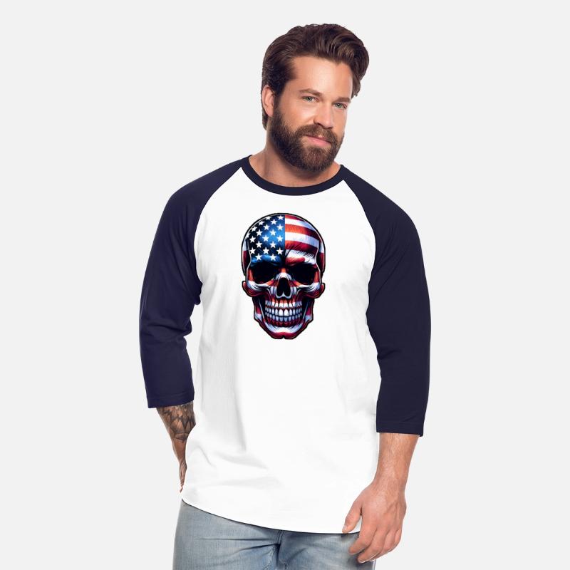 American Flag Skull