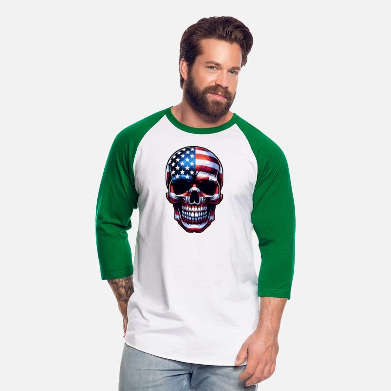 American Flag Skull