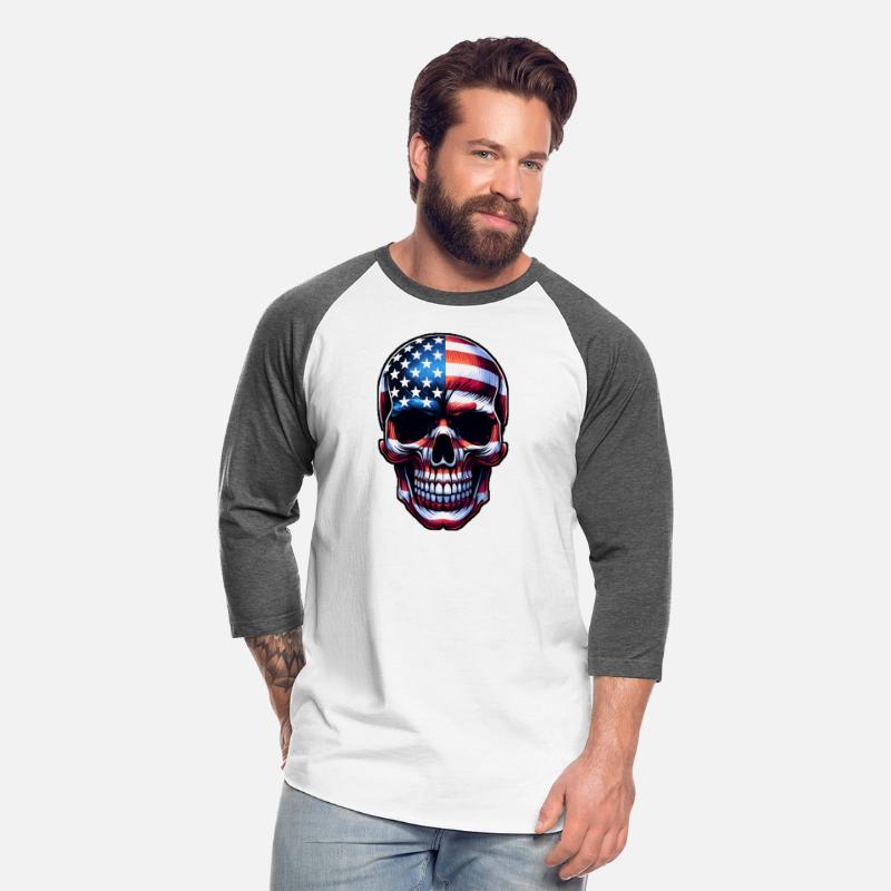 American Flag Skull