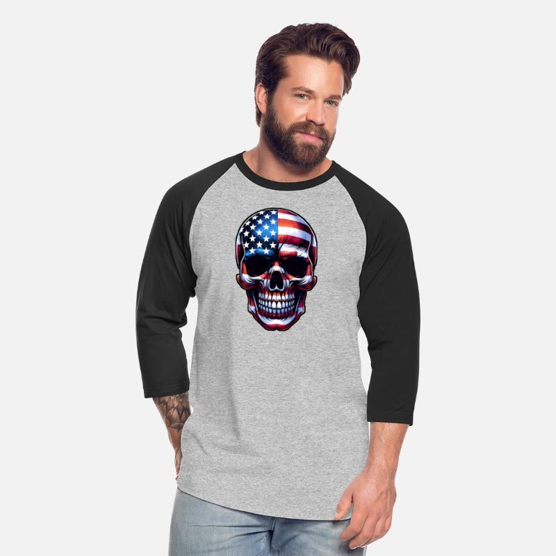 American Flag Skull
