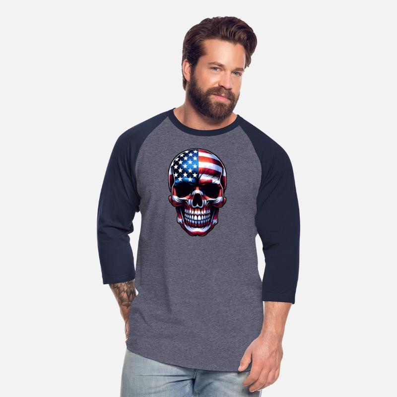 American Flag Skull