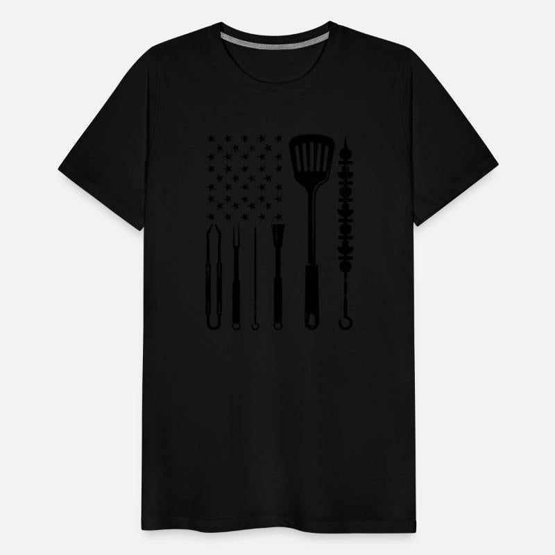 American Grillmaster USA Flag Smoking Barbeque