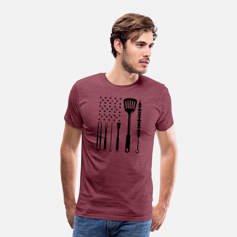 American Grillmaster USA Flag Smoking Barbeque