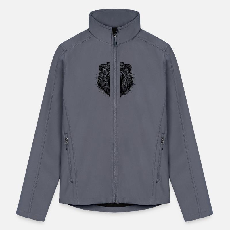 Angry Bear's Head With Sharp Teeth