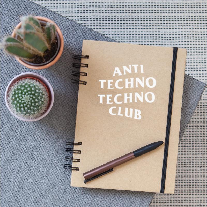 Anti Techno Techno Club White Logo