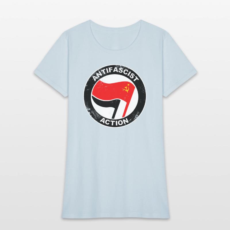 Antifascist Communist logo grunge