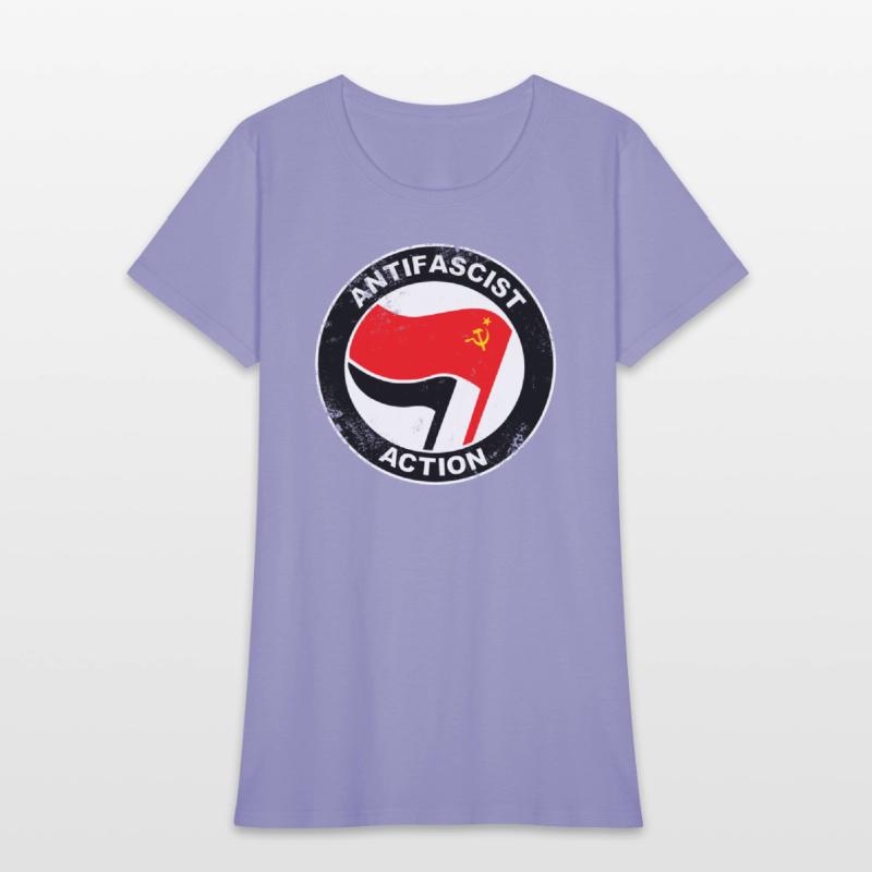 Antifascist Communist logo grunge
