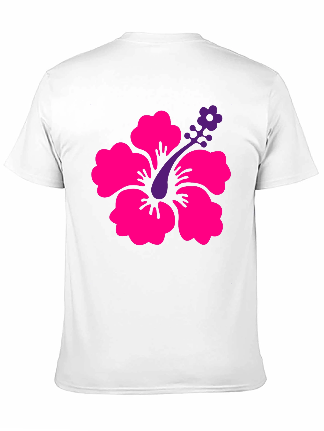 Tropical Hibiscus Graphic Tee - Black