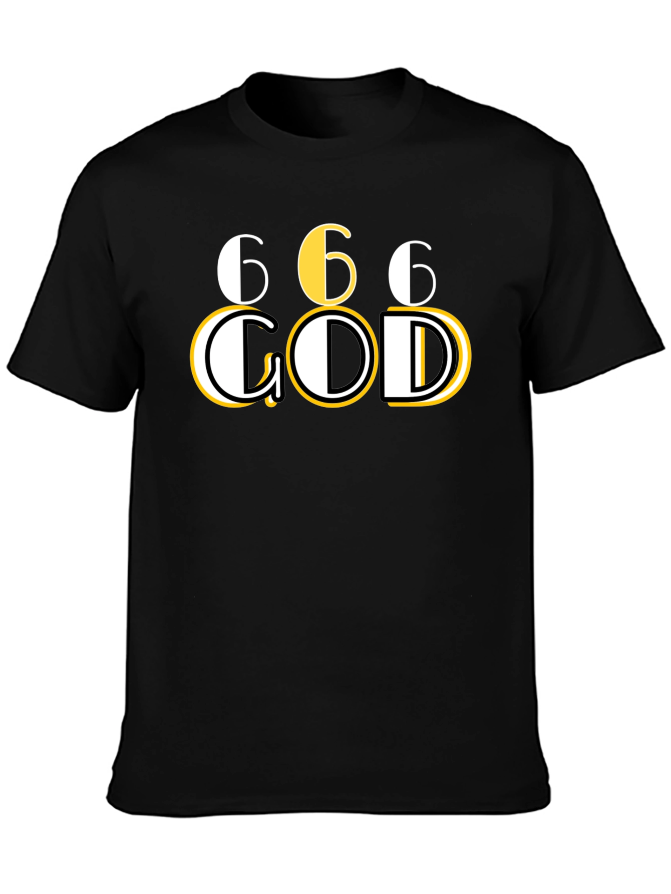 666 GOD Graphic T-Shirt - Unique Design