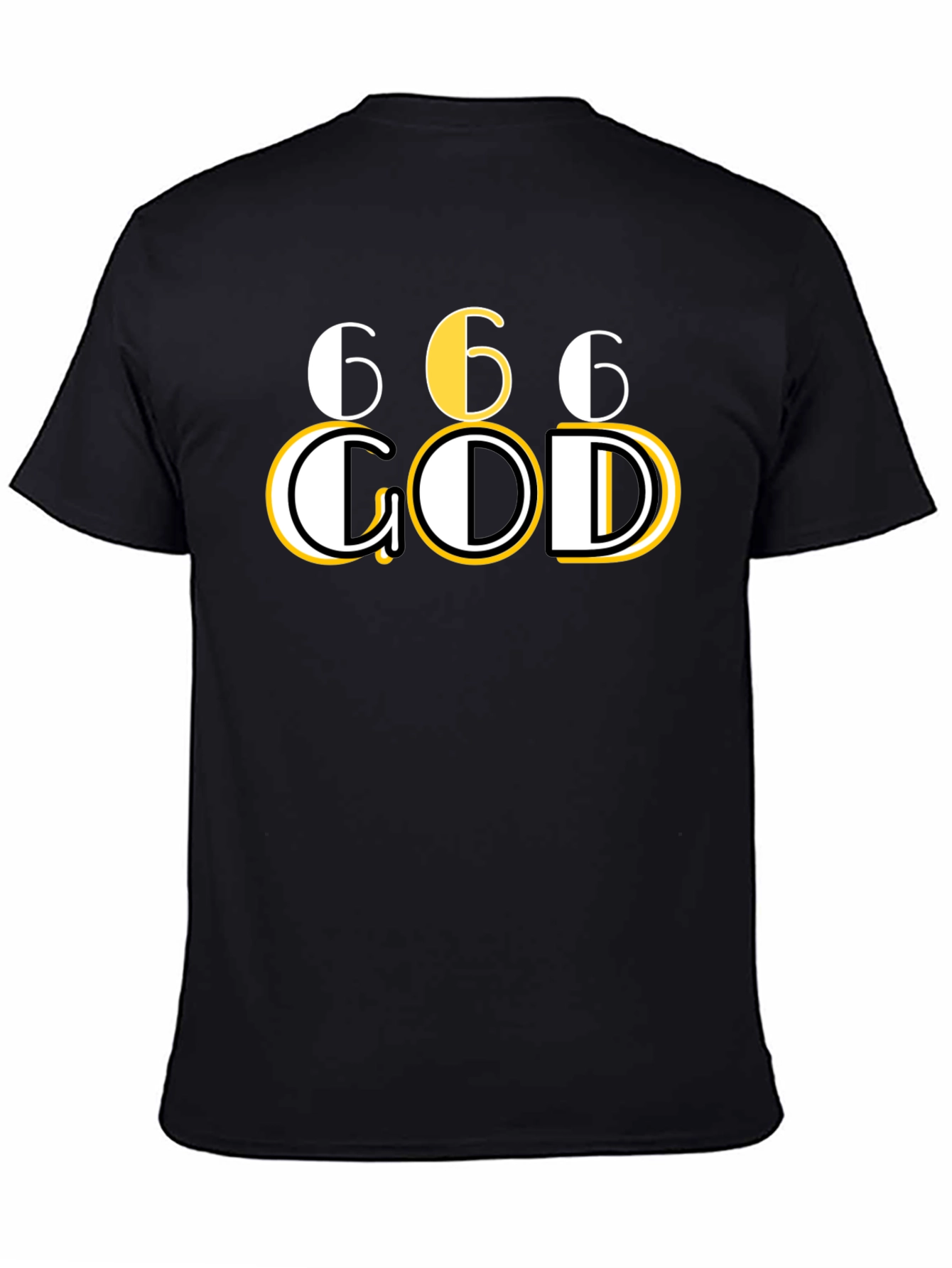 666 GOD Graphic T-Shirt - Unique Design