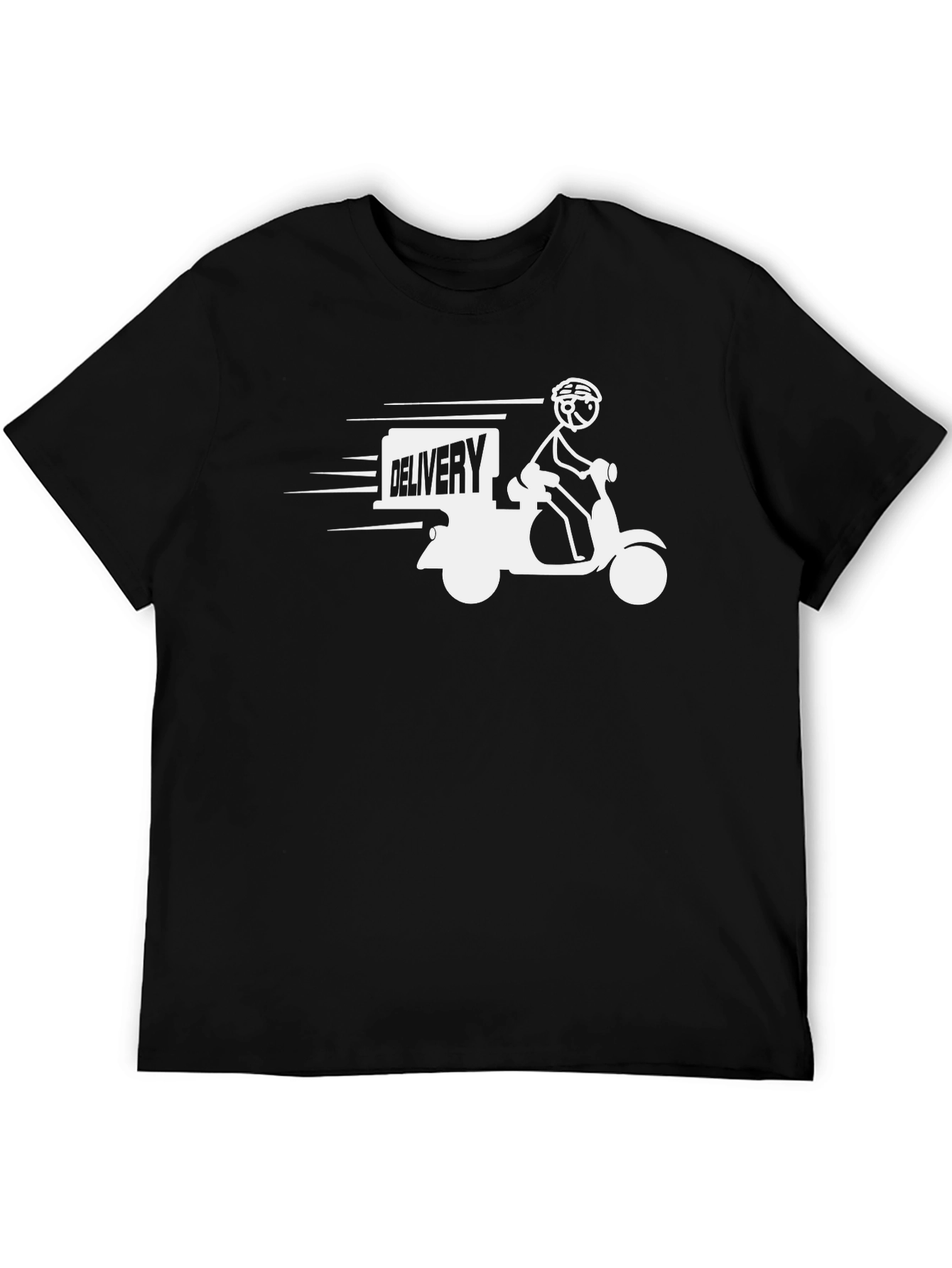 Delivery Scooter Graphic Tee - Black