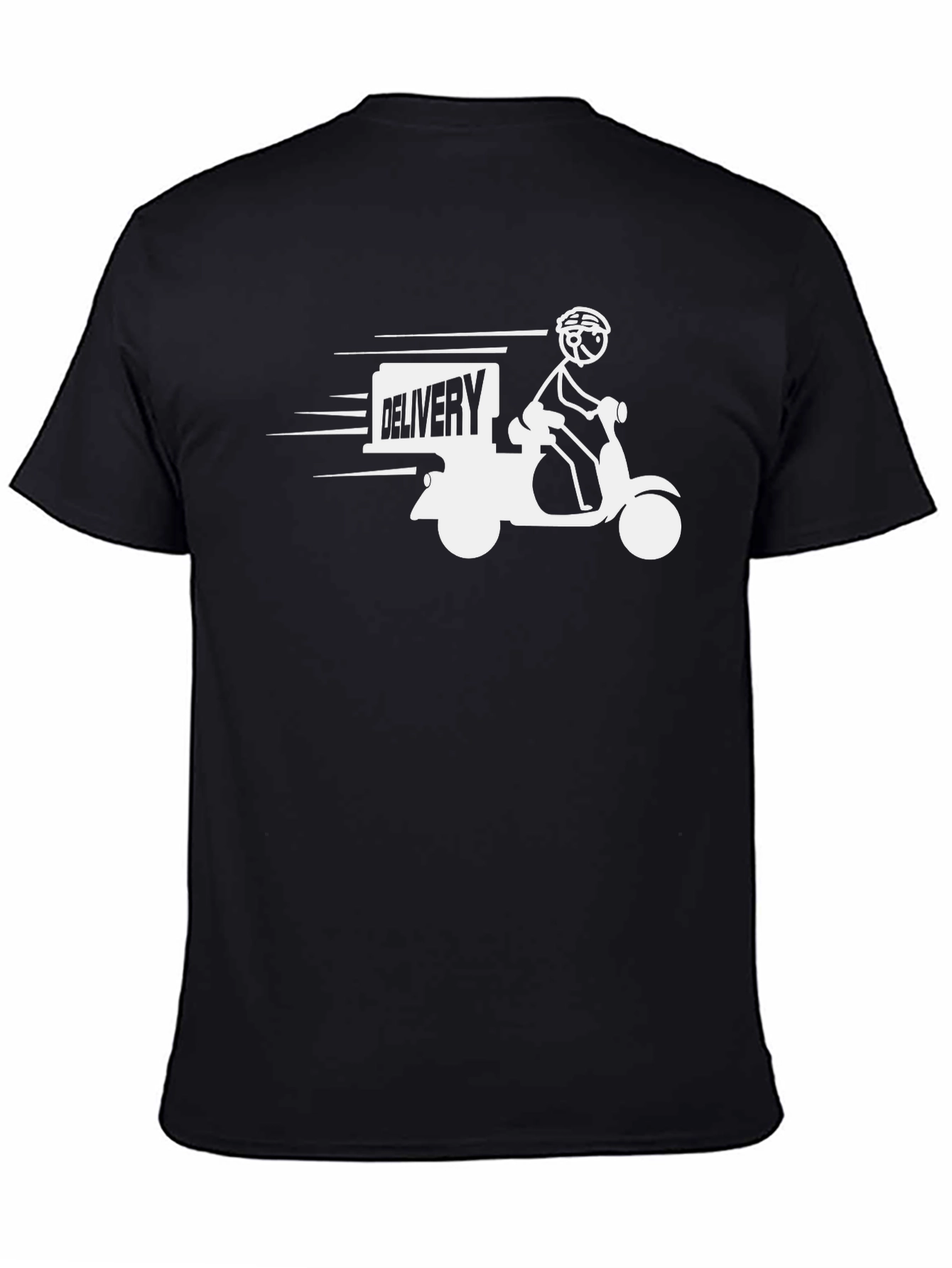Delivery Scooter Graphic Tee - Black