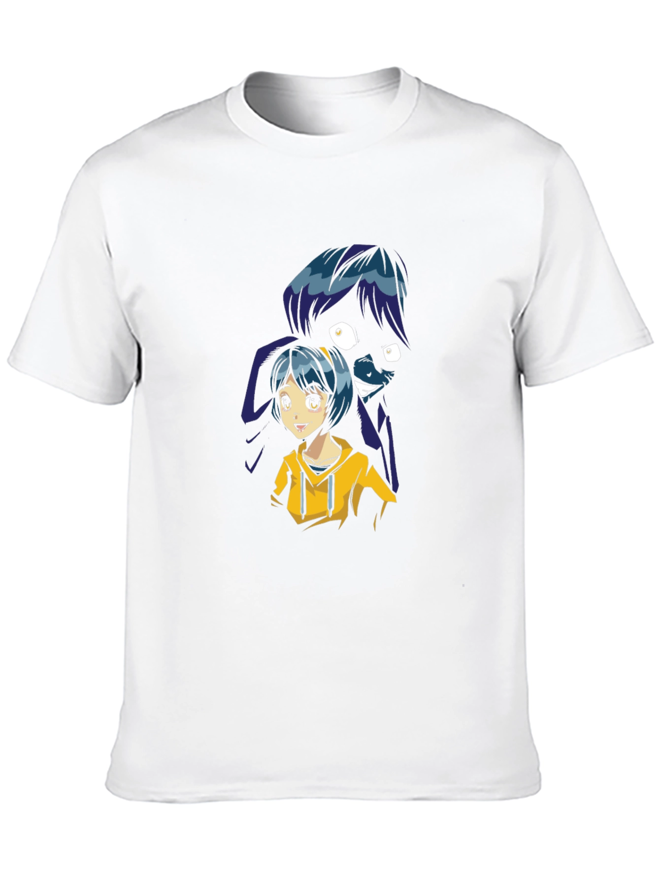 Anime Girl Graphic Black T-Shirt