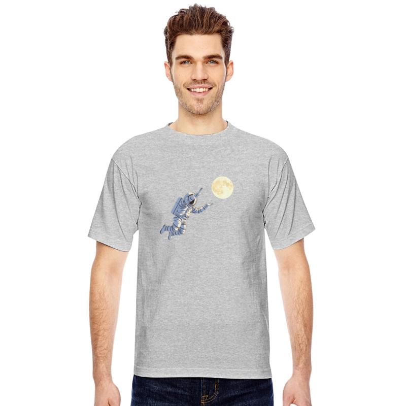 Astronaut try to catch the moon