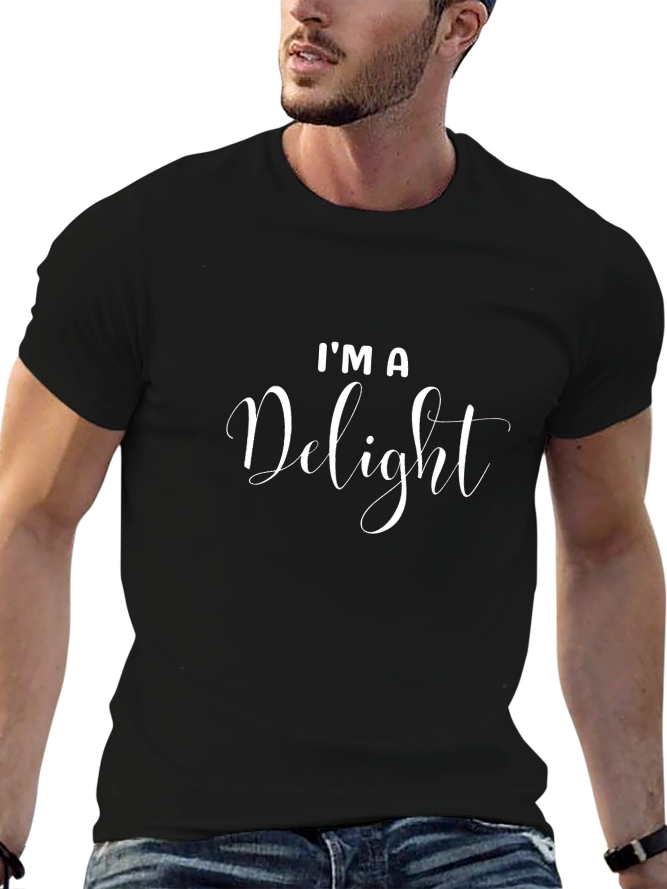 Im A Delight Graphic Tee - Black