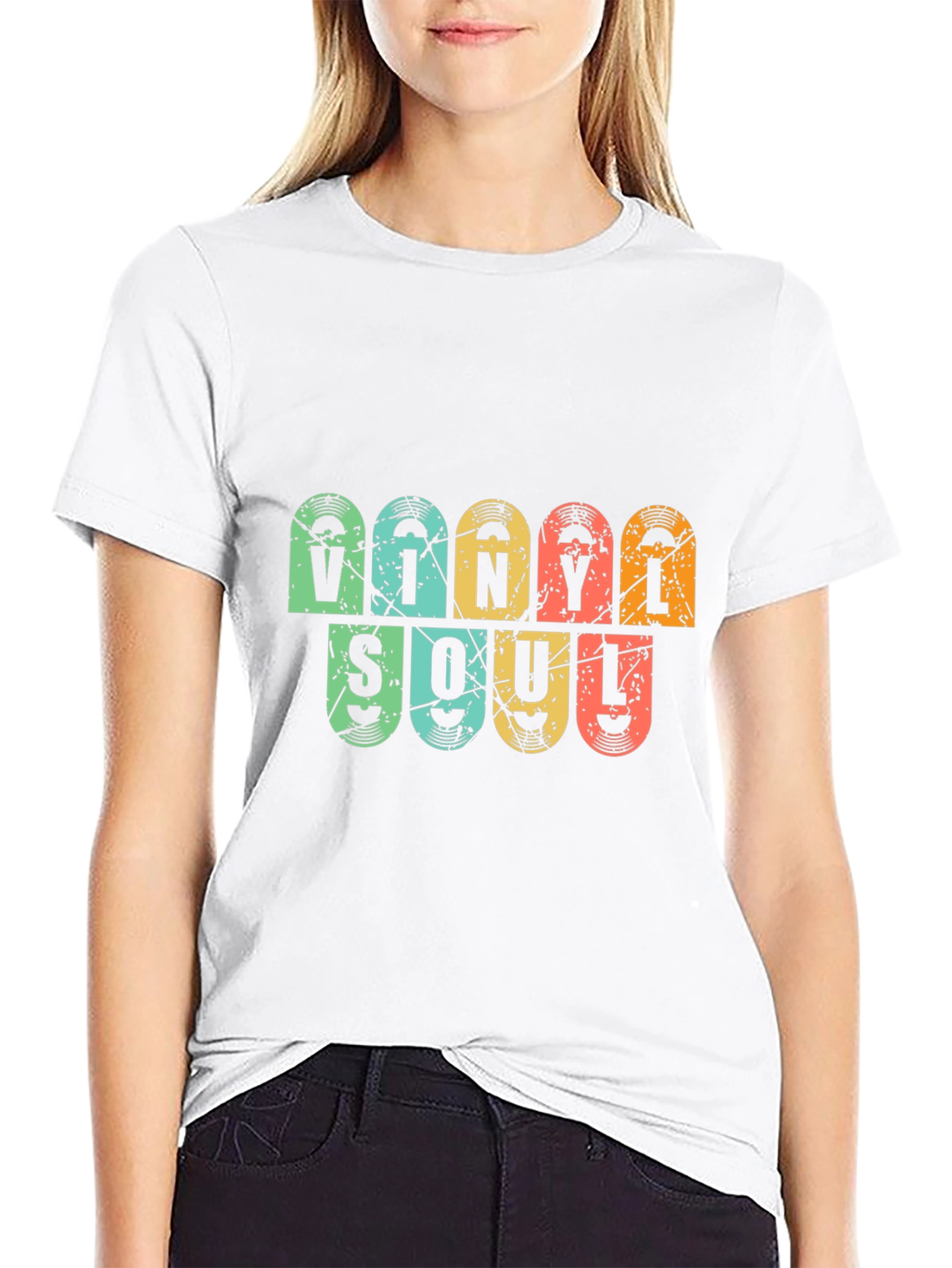 Vinyl Soul Graphic T-Shirt - Retro Music Lover Tee