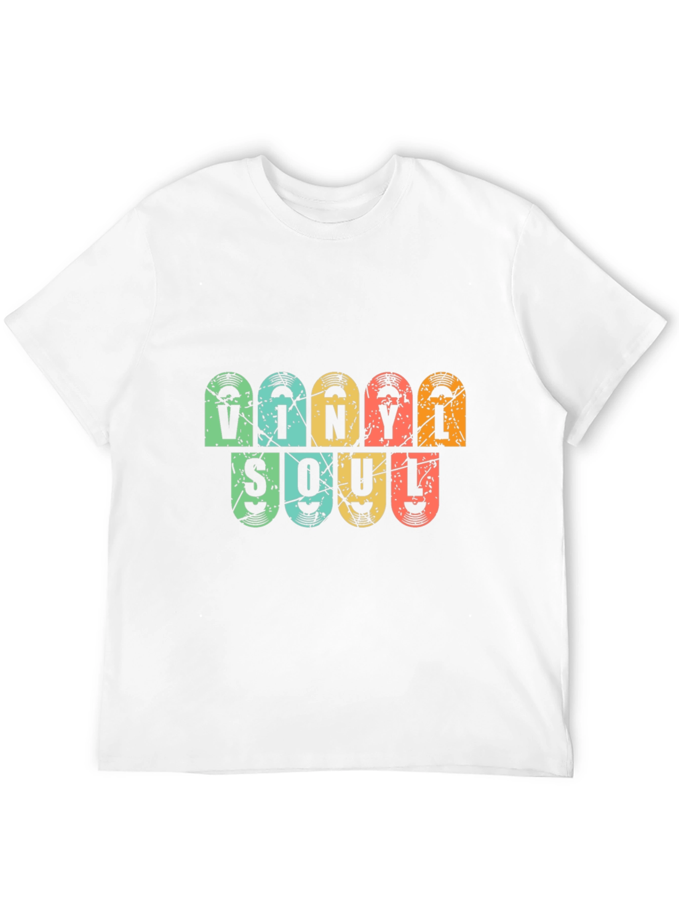 Vinyl Soul Graphic T-Shirt - Retro Music Lover Tee