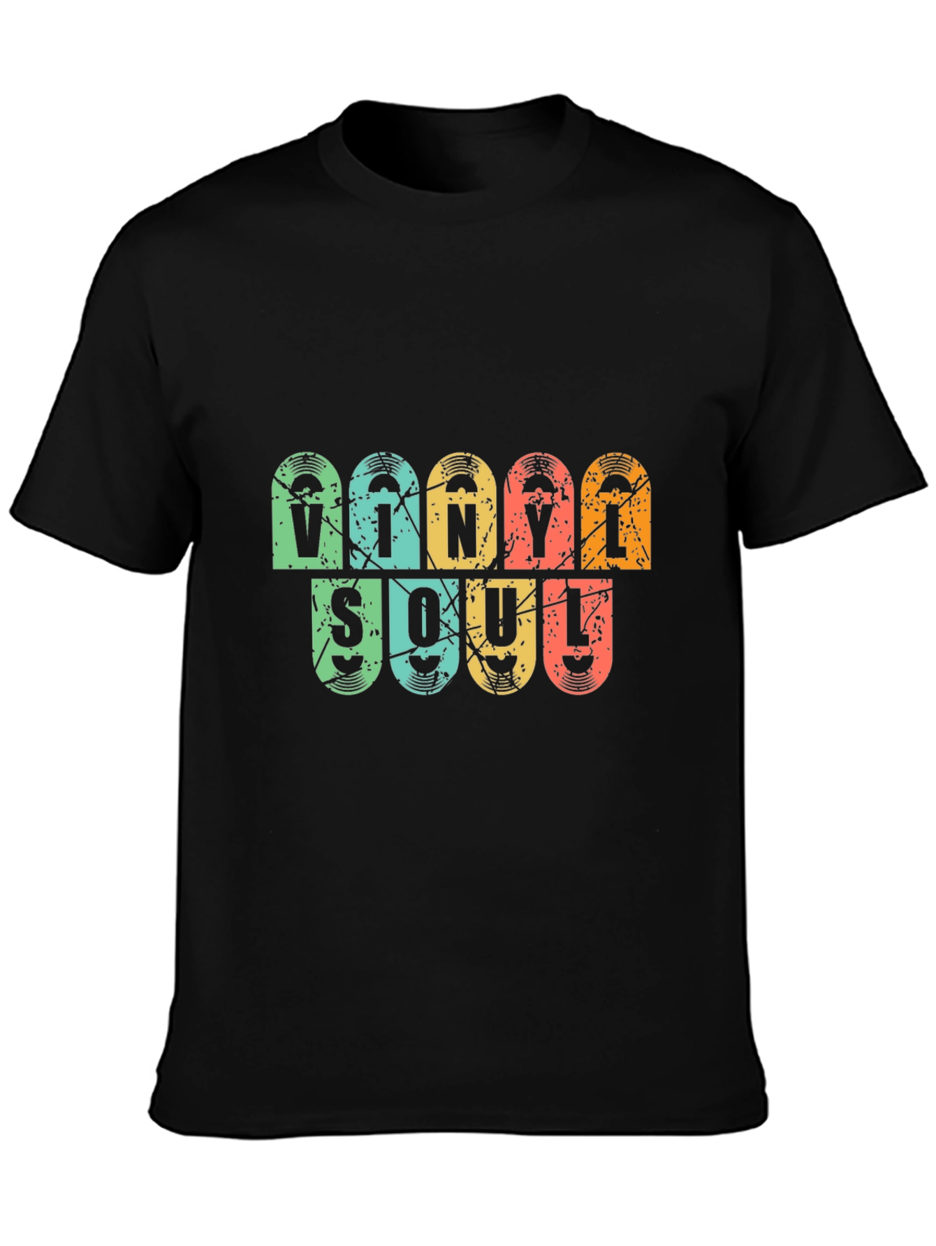 Vinyl Soul Graphic T-Shirt - Retro Music Lover Tee