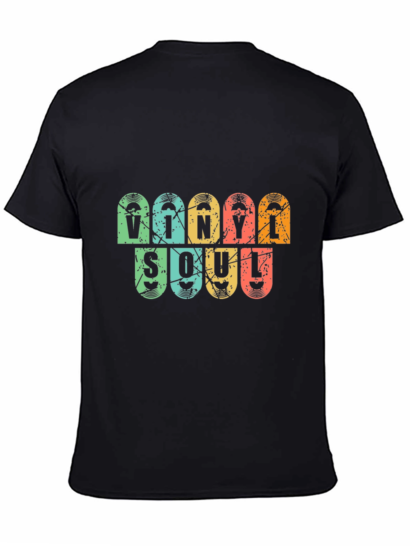 Vinyl Soul Graphic T-Shirt - Retro Music Lover Tee