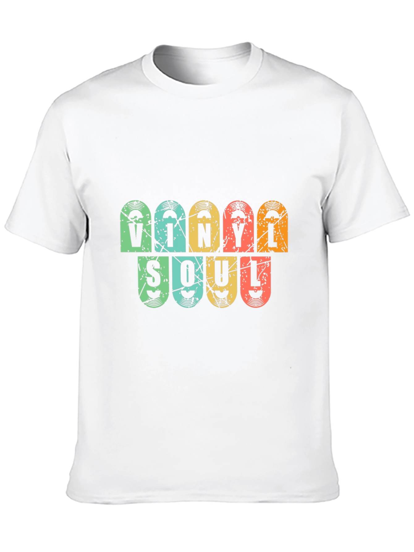 Vinyl Soul Graphic T-Shirt - Retro Music Lover Tee
