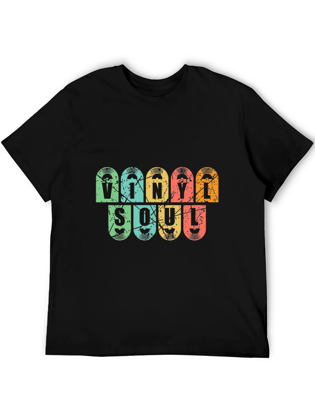 Vinyl Soul Graphic T-Shirt - Retro Music Lover Tee