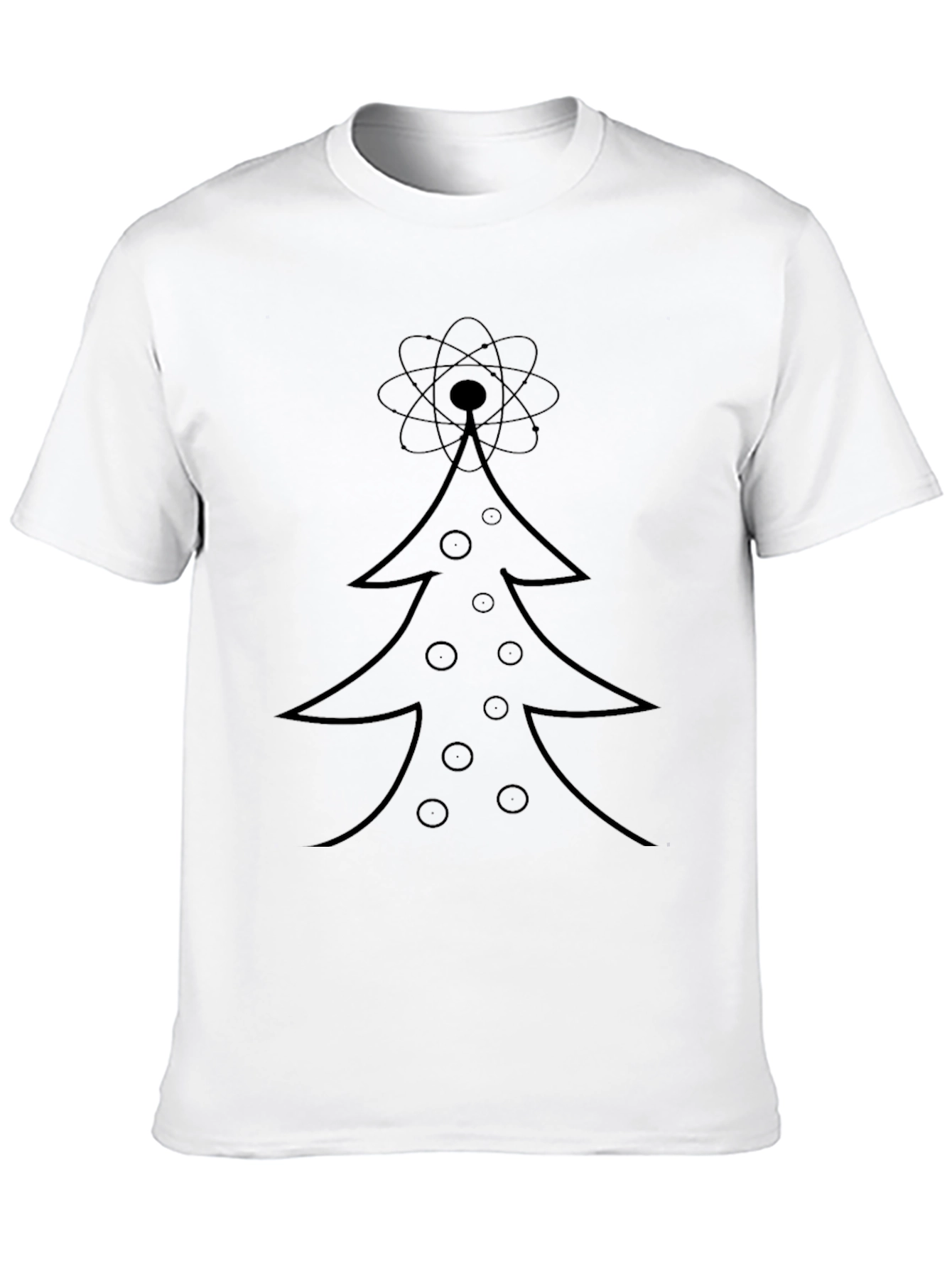 Atomic Christmas Tree Graphic T-Shirt