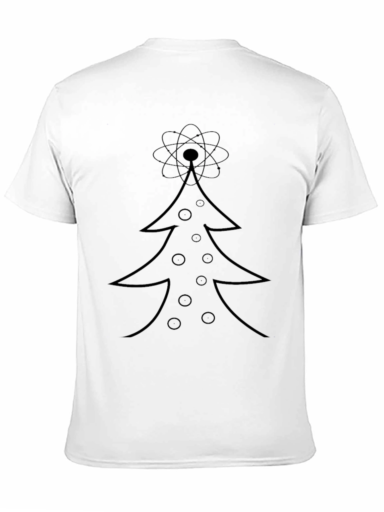 Atomic Christmas Tree Graphic T-Shirt