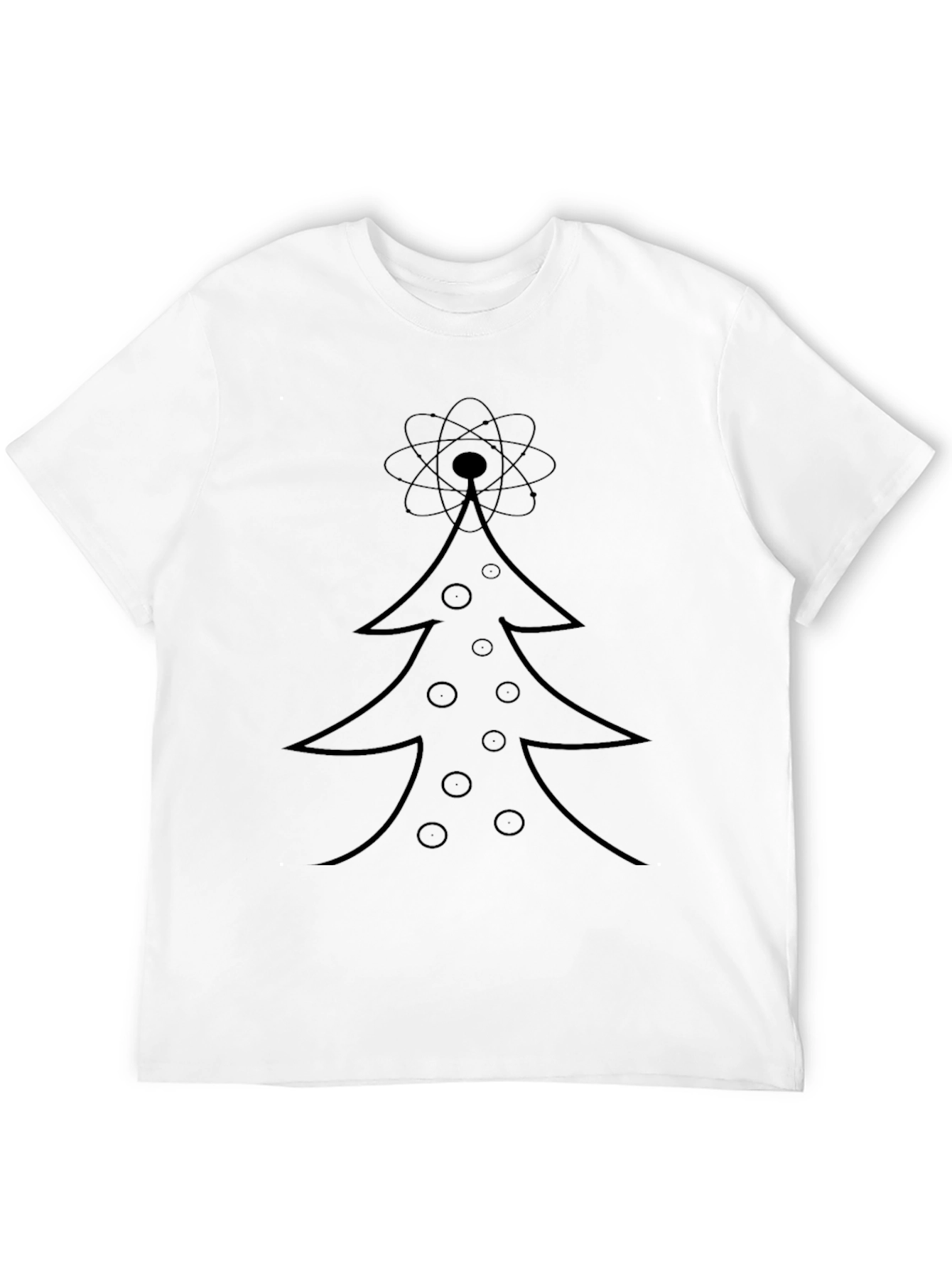 Atomic Christmas Tree Graphic T-Shirt