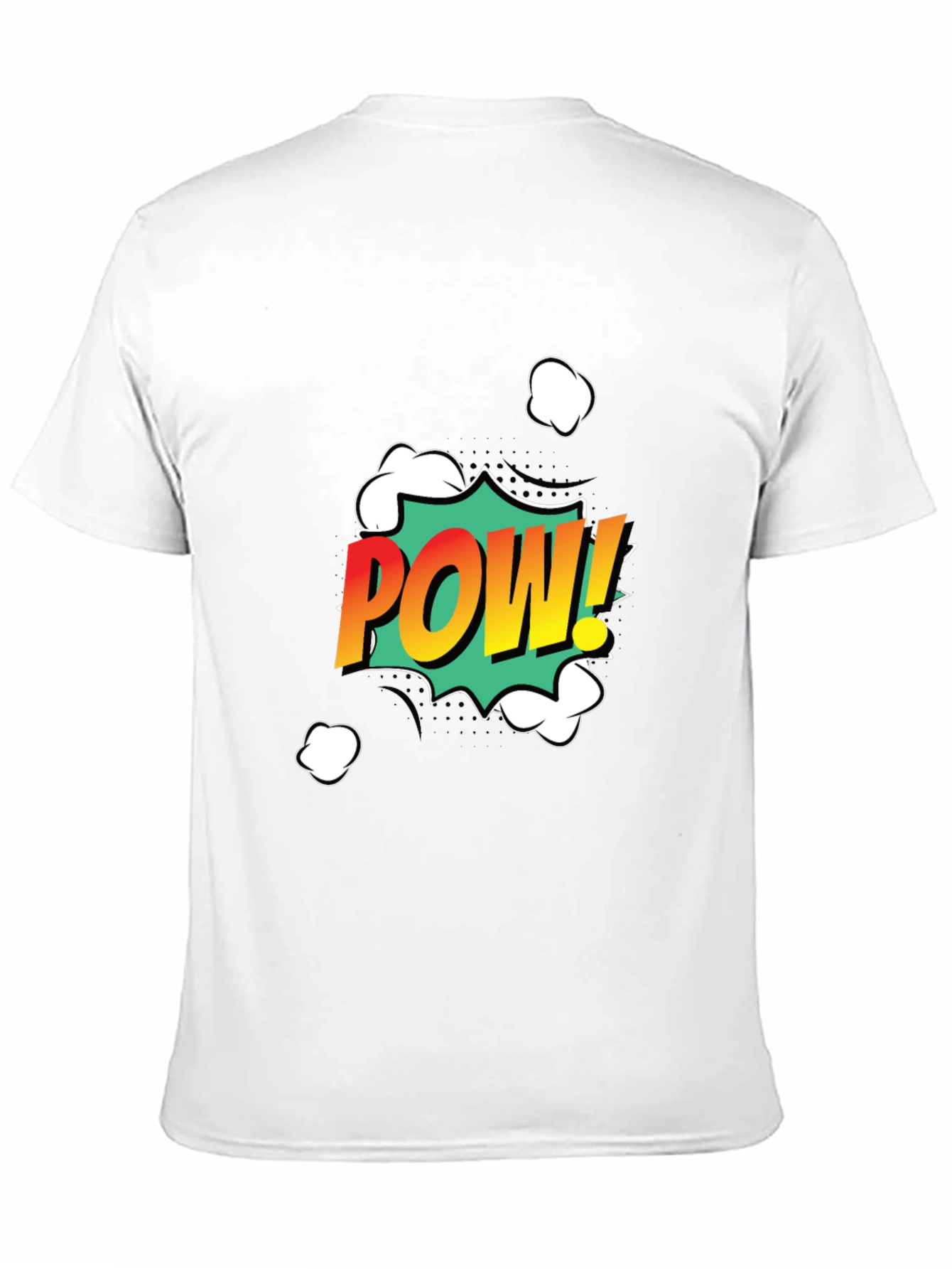 Comic Pow! Graphic Print Black T-Shirt