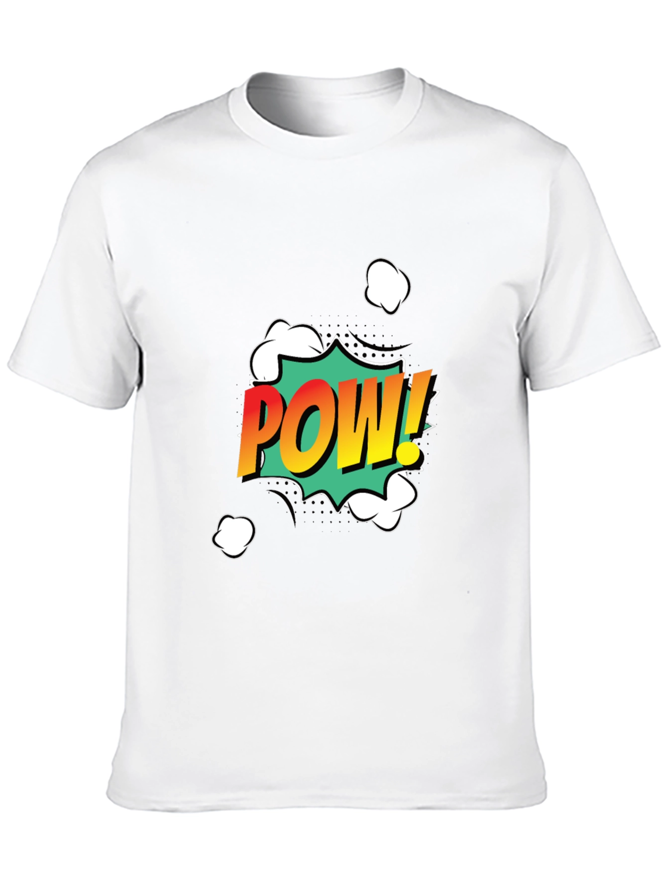 Comic Pow! Graphic Print Black T-Shirt