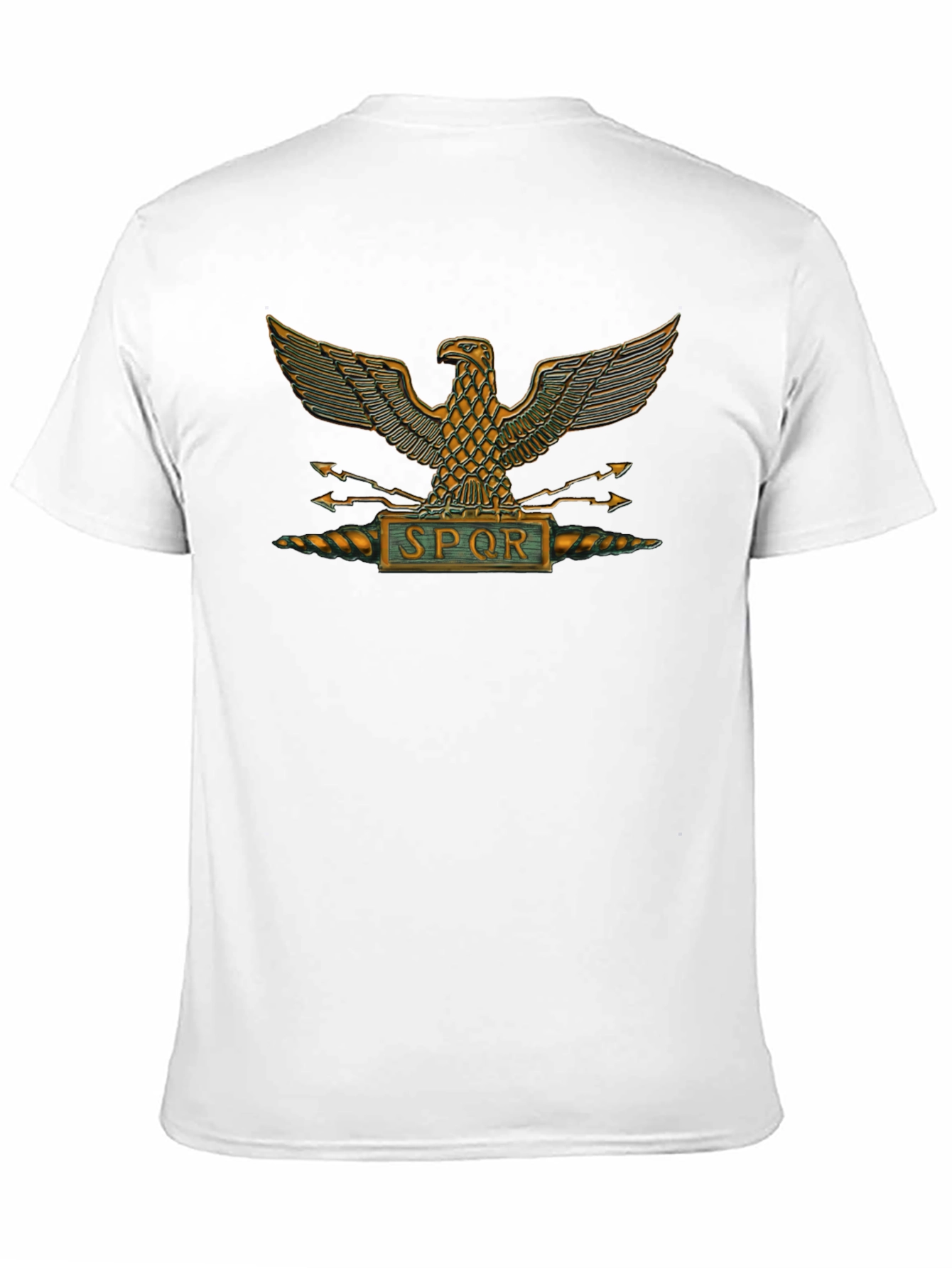 SPQR Roman Eagle T-Shirt - Black