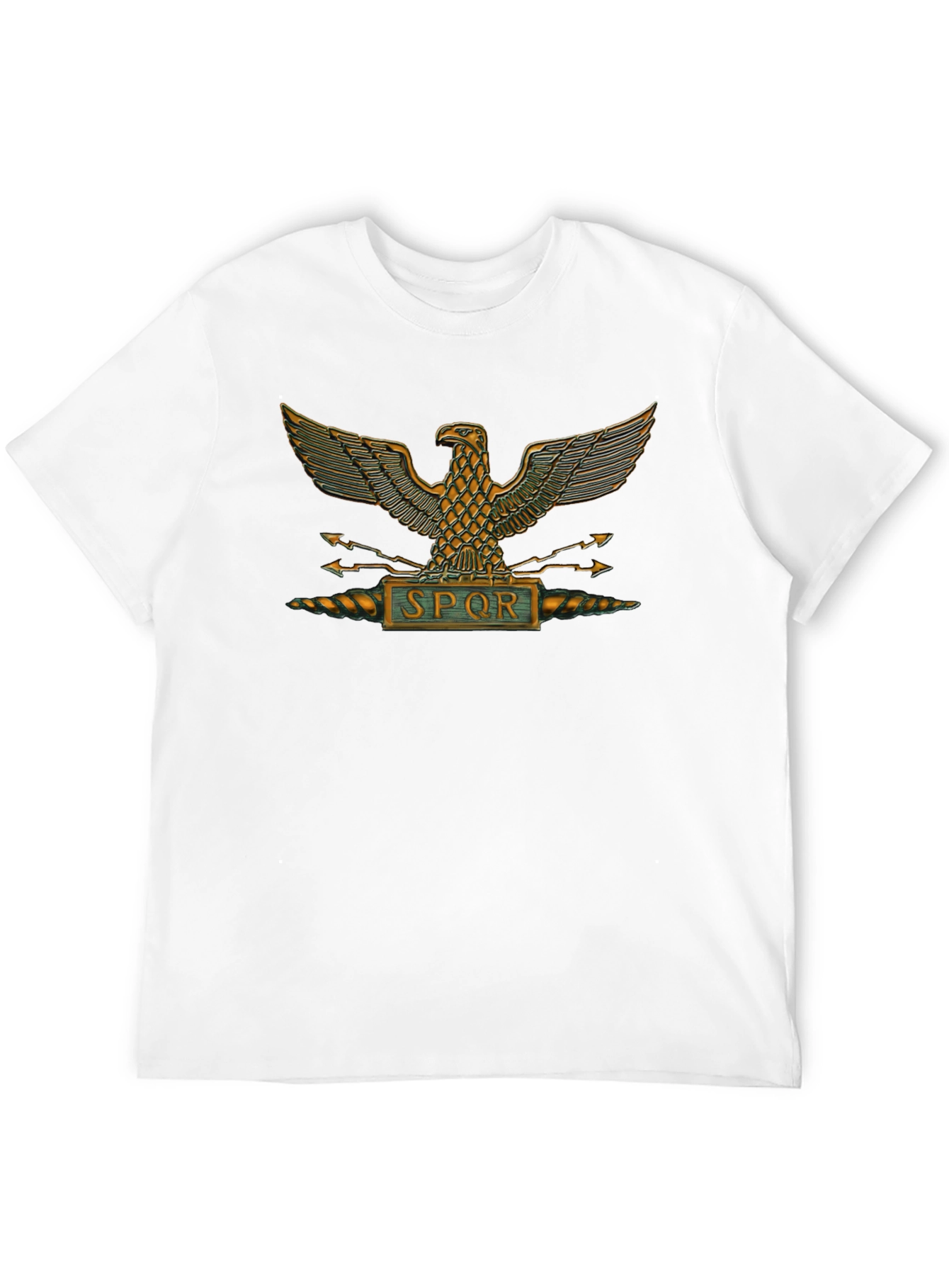 SPQR Roman Eagle T-Shirt - Black