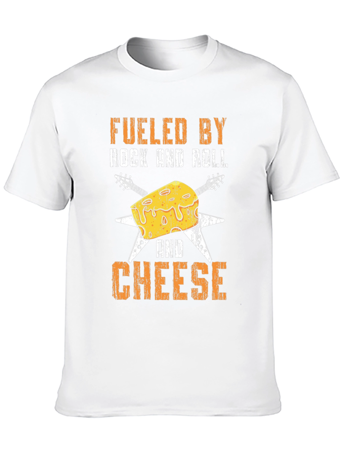 Fueled By Rock and Roll and Cheese Graphic Tee