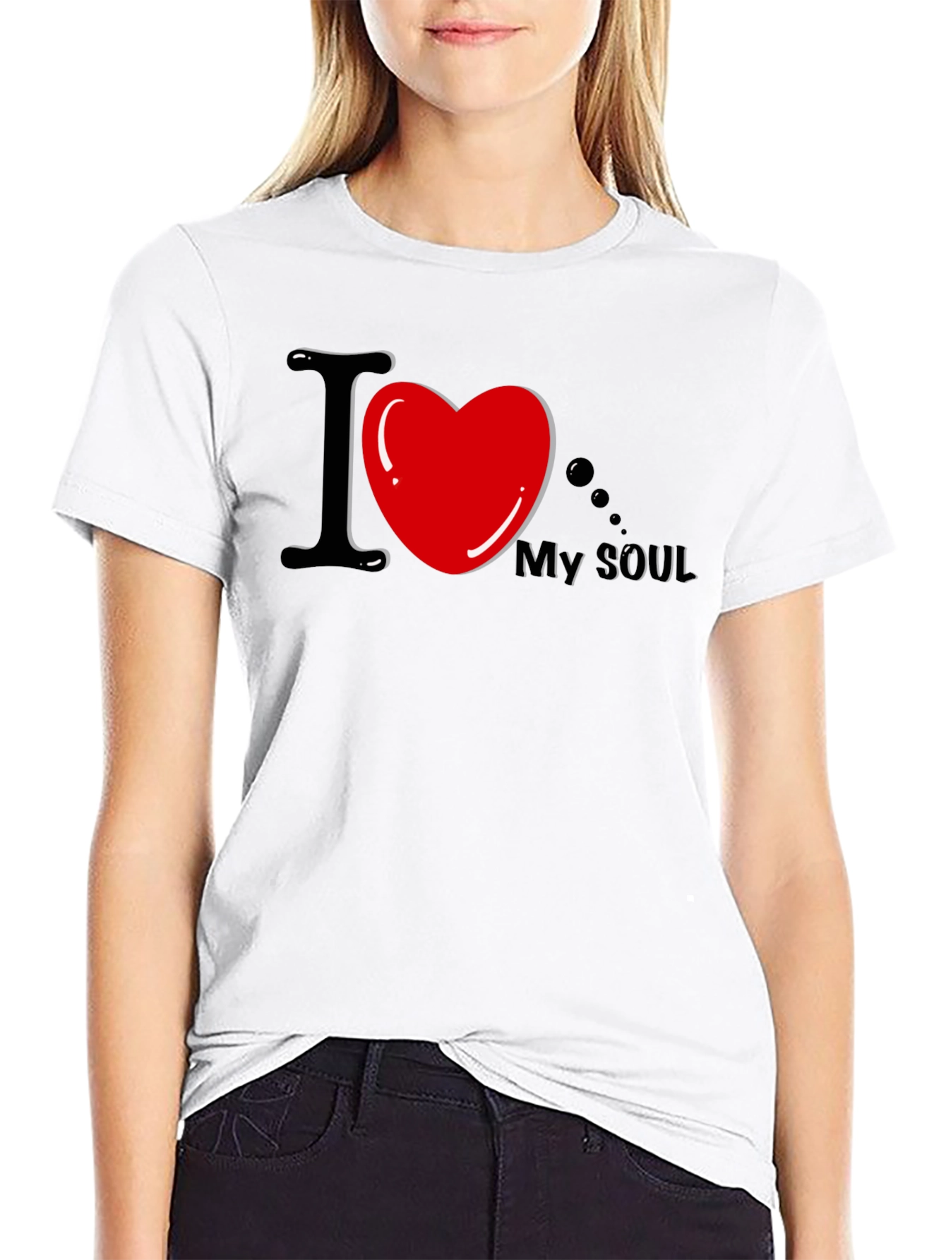 I Heart My Soul Black Graphic Tee
