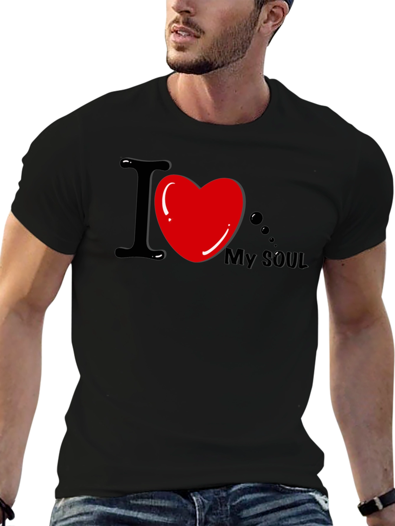 I Heart My Soul Black Graphic Tee