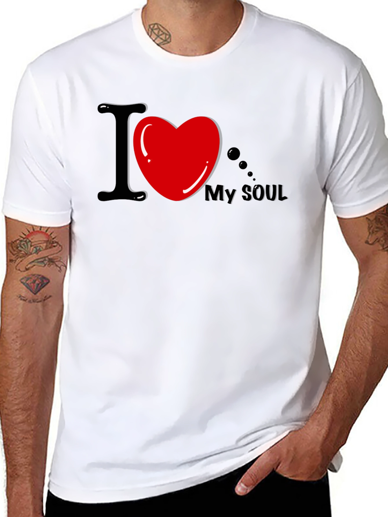 I Heart My Soul Black Graphic Tee