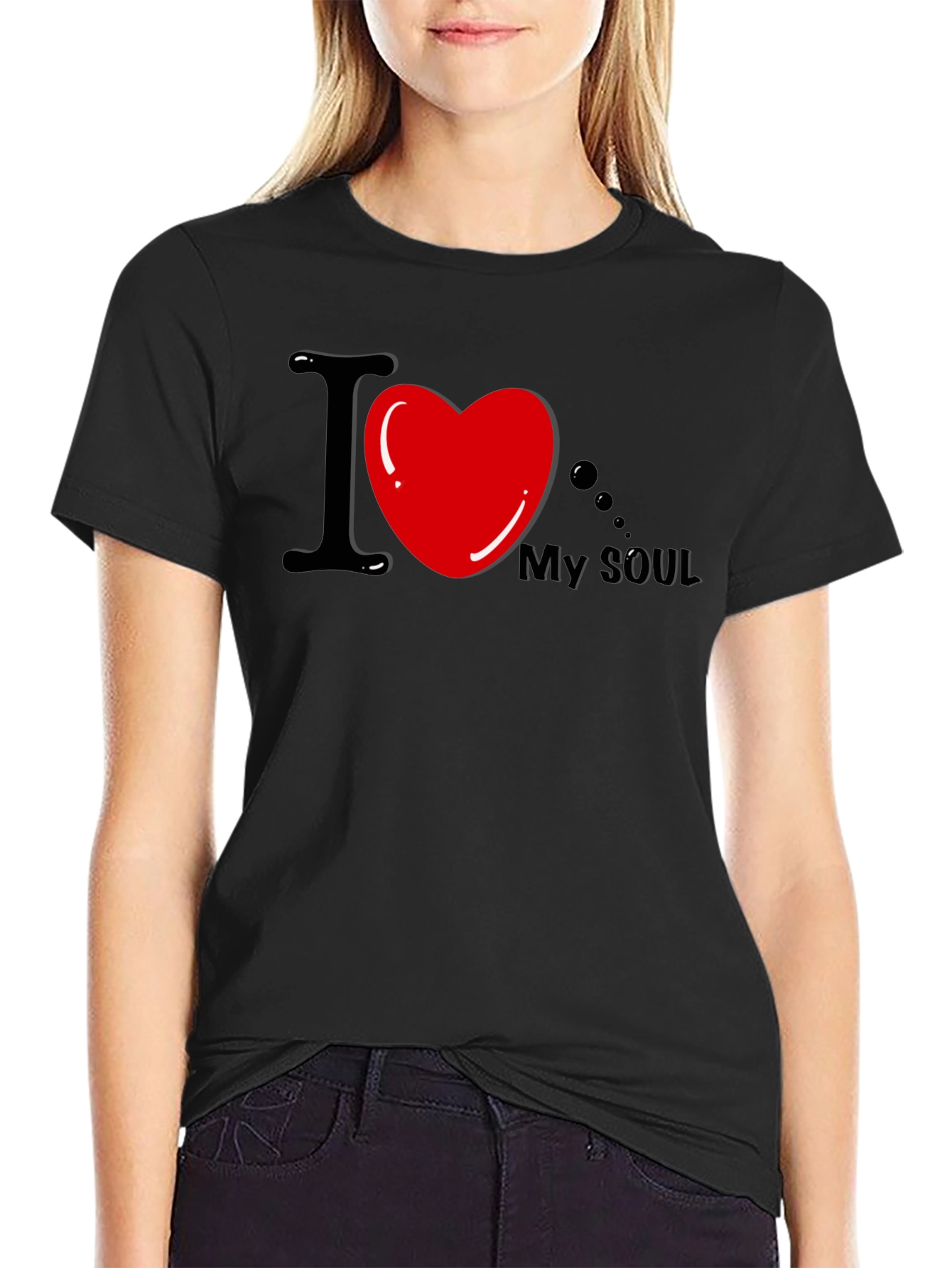 I Heart My Soul Black Graphic Tee