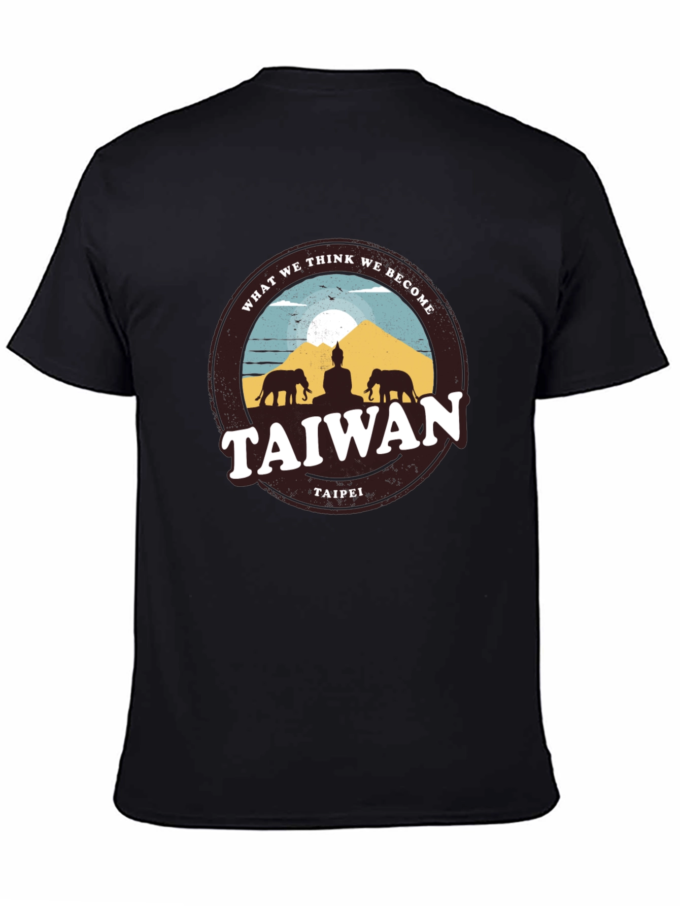 Taiwan Taipei Graphic T-Shirt - Meditative Design