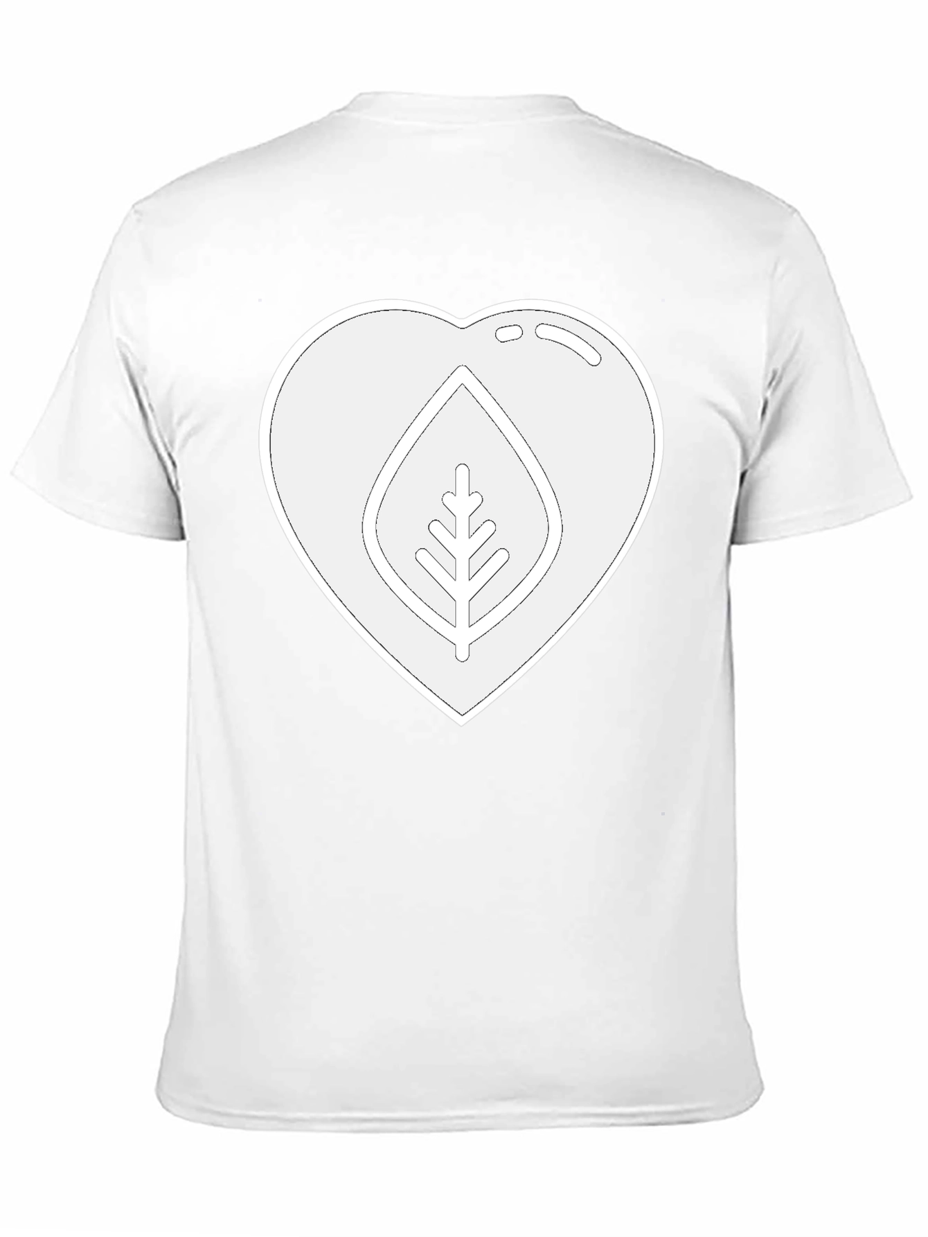 Heart & Leaf Graphic Tee - Eco Friendly Design
