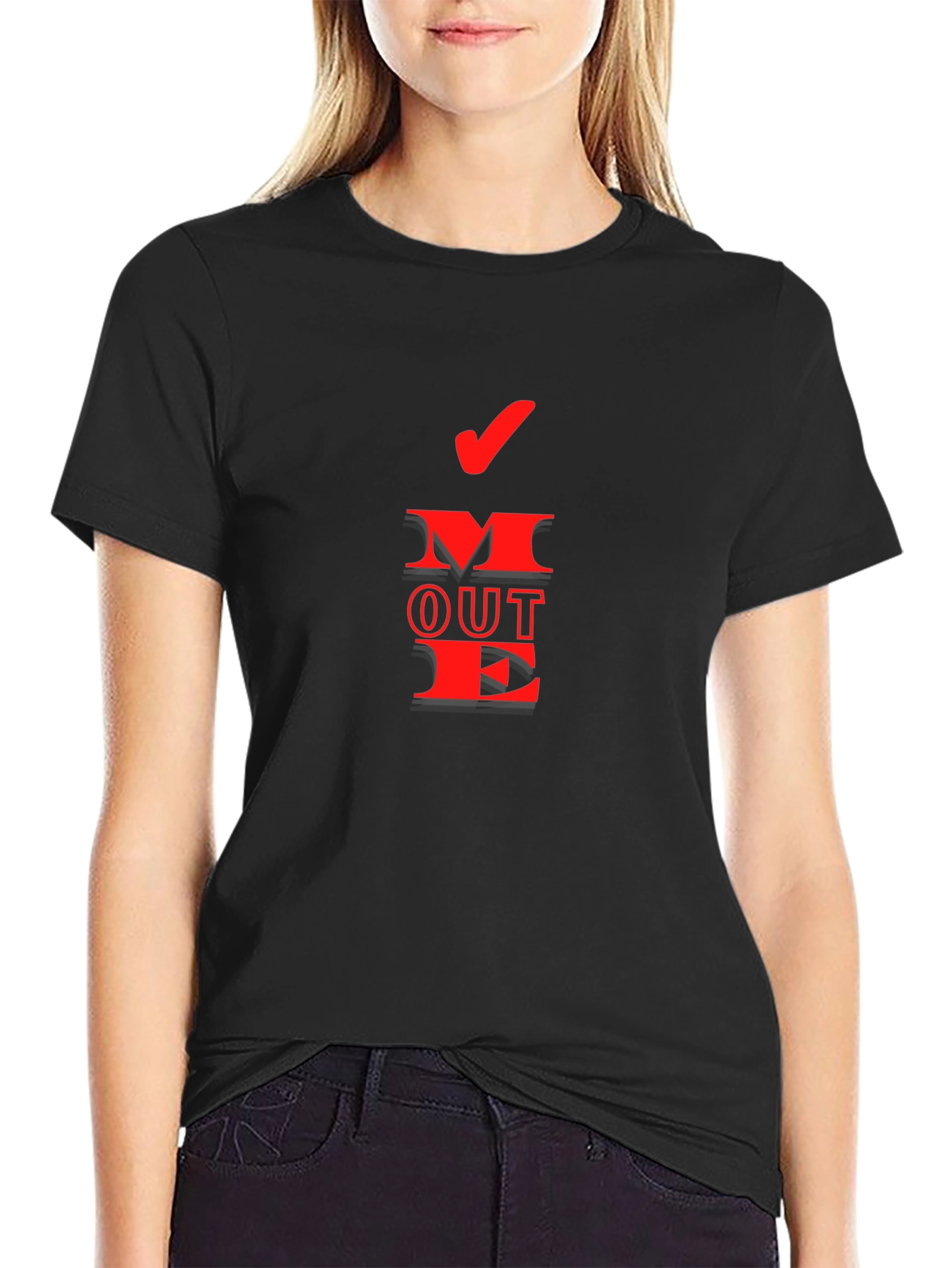 Move Out Red Graphic Tee - Novelty T-Shirt