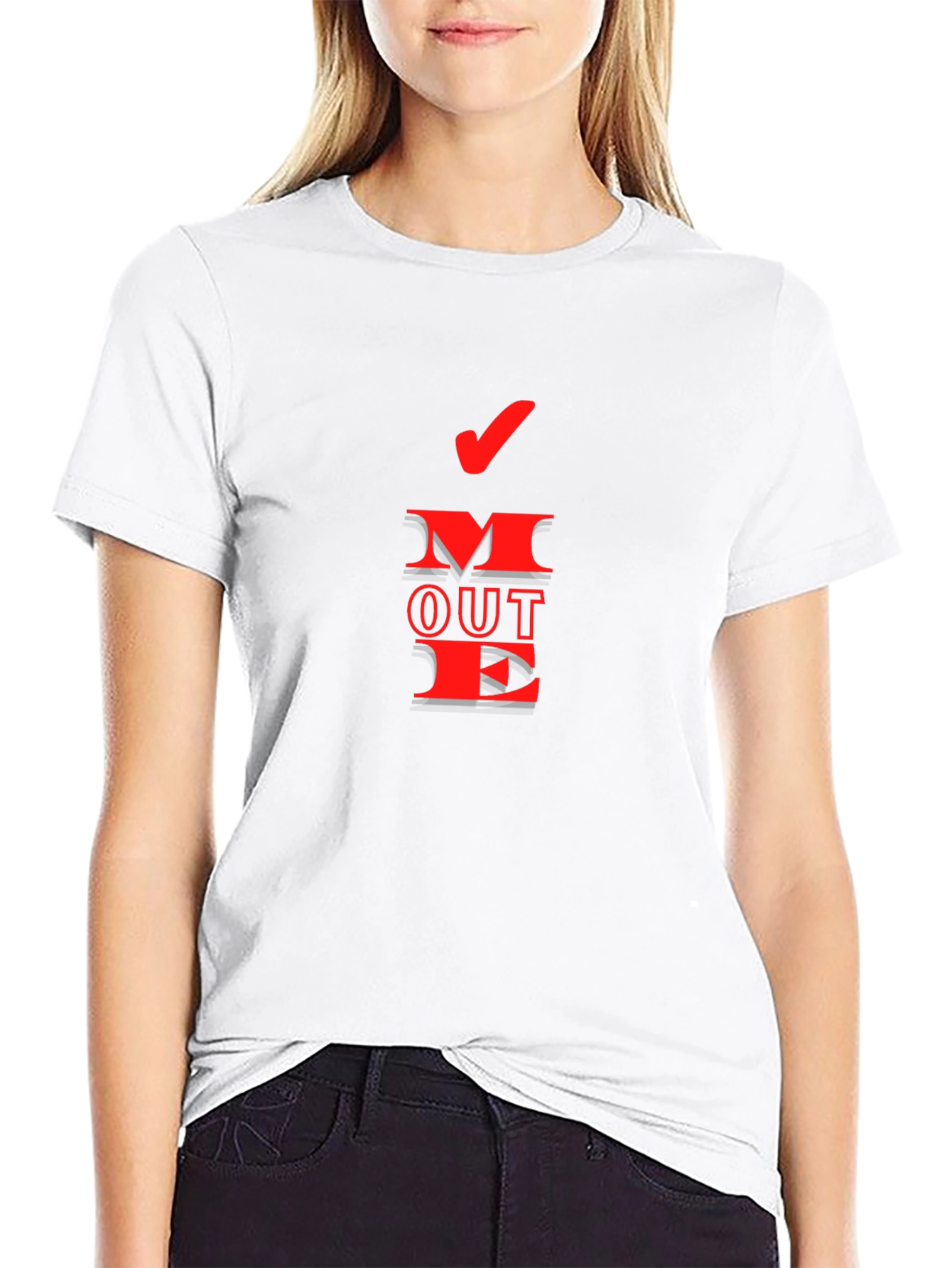 Move Out Red Graphic Tee - Novelty T-Shirt