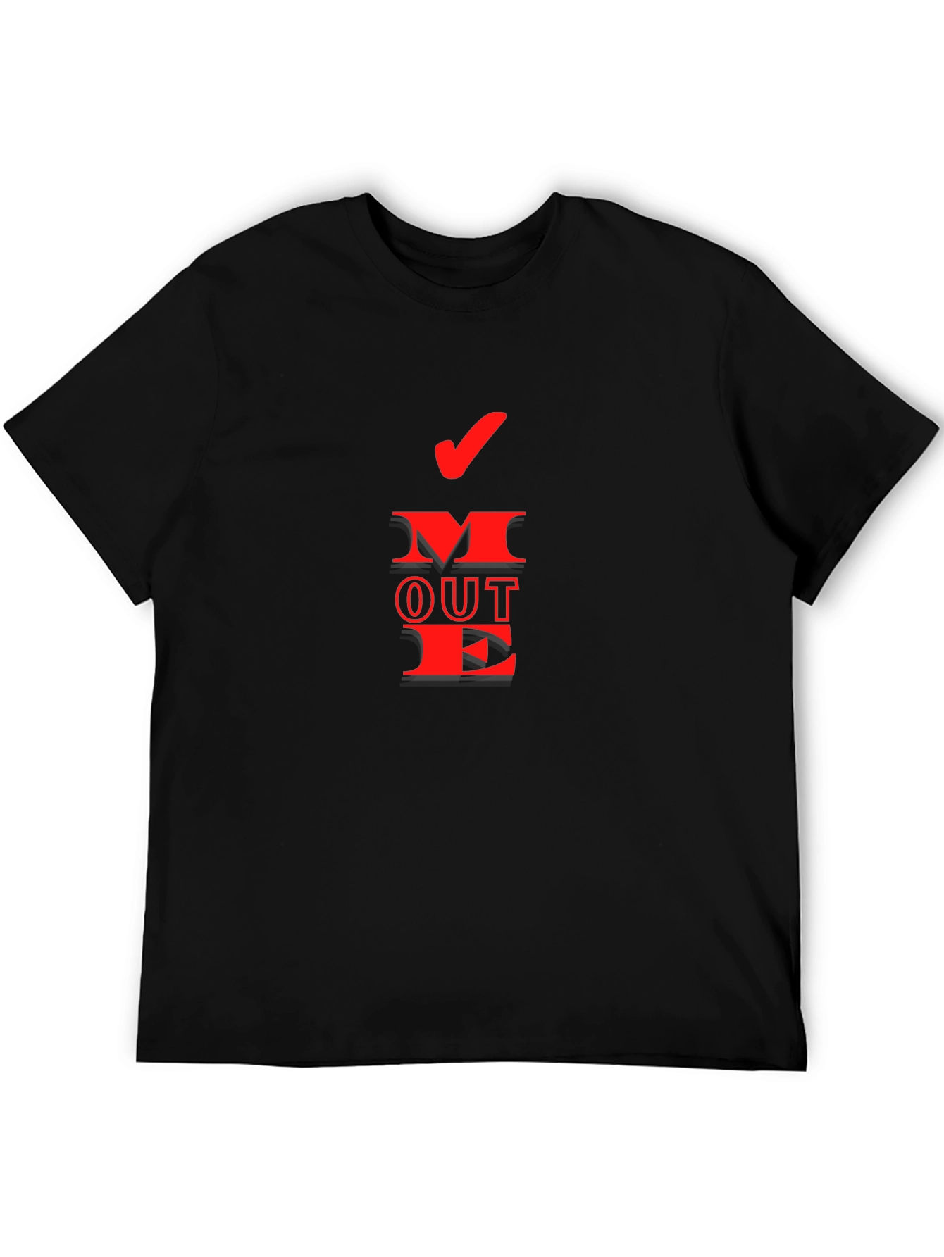 Move Out Red Graphic Tee - Novelty T-Shirt