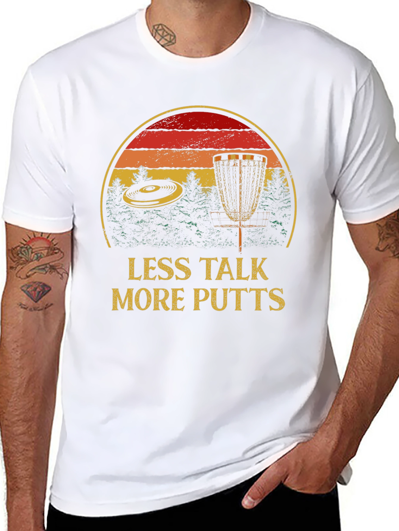 Less Talk More Putts Disc Golf T-Shirt