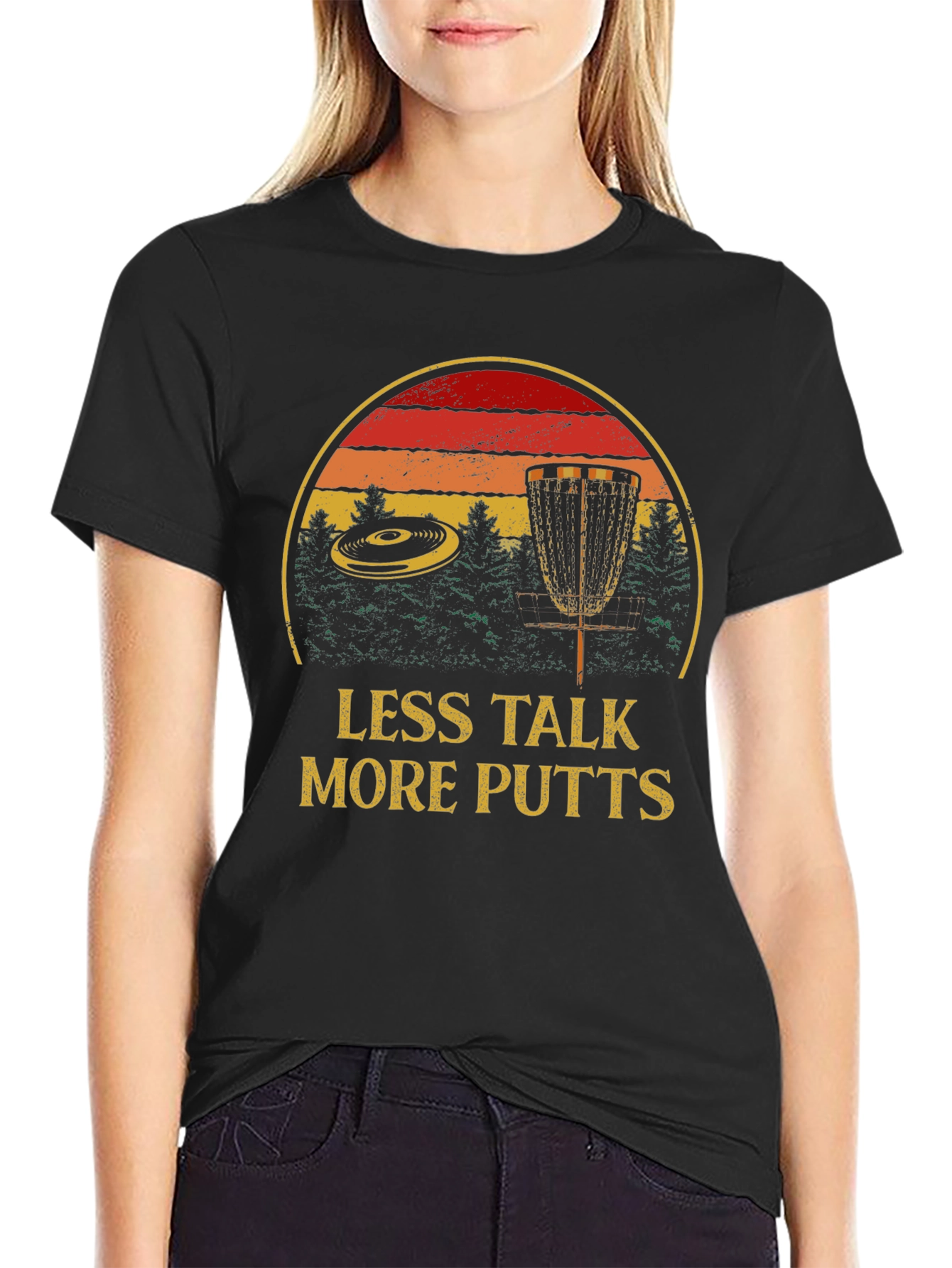 Less Talk More Putts Disc Golf T-Shirt